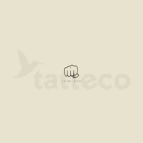 Knuckle Temporary Tattoo - Set of 3