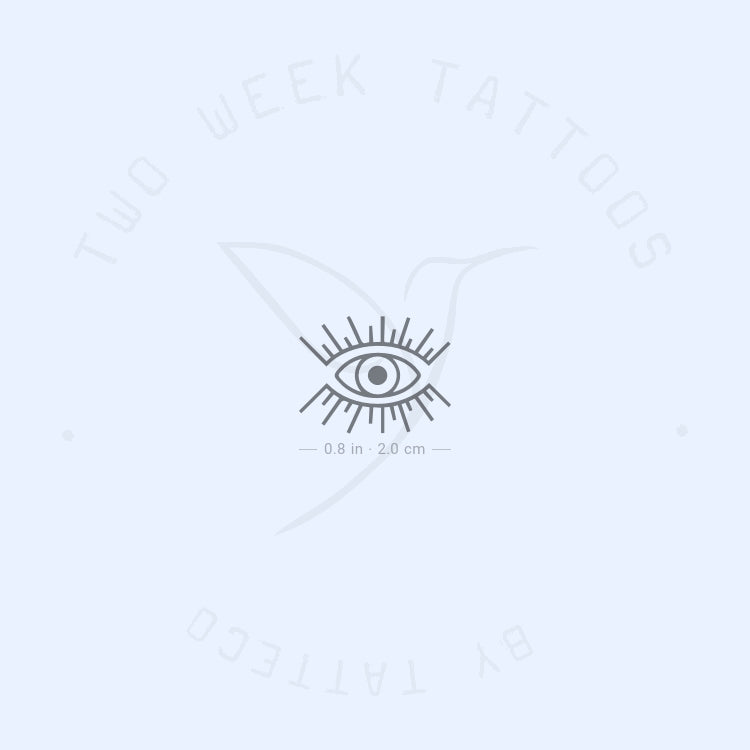 Tatuaje semipermanente de mal de ojo - Juego de 2