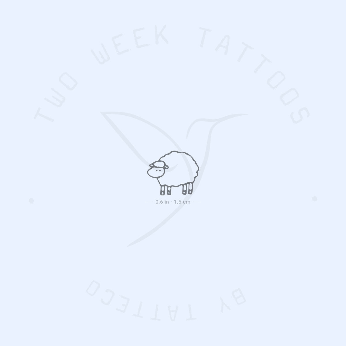 Sheep Semi-Permanent Tattoo - Set of 2