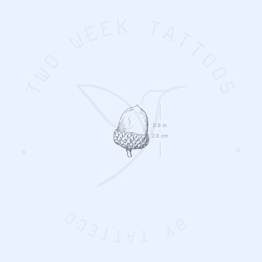 Tatuaje semipermanente de bellota (juego de 2)