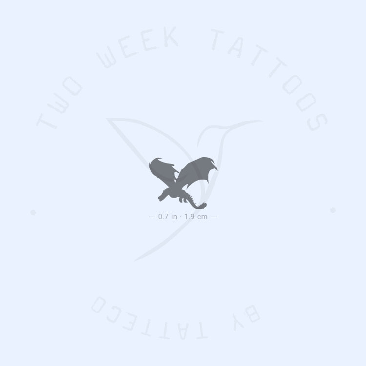 Tatuaje semipermanente de dragón Drogon - Juego de 2