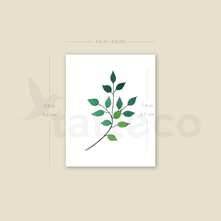Leaves Temporary Tattoo by Zihee - Set of 3
