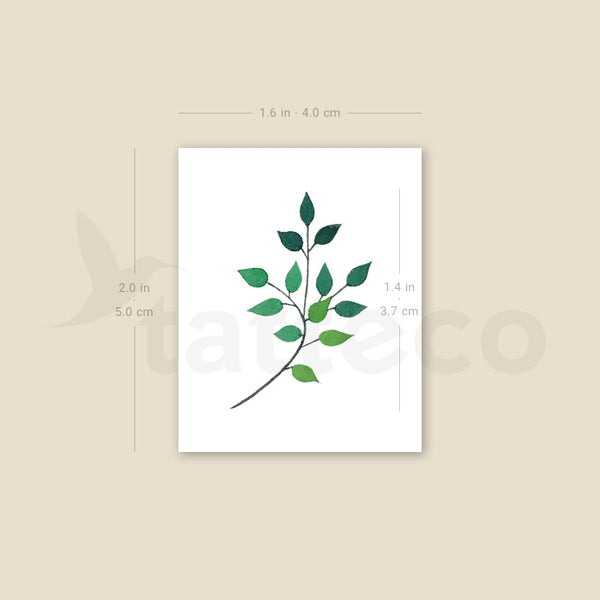 Leaves Temporary Tattoo by Zihee - Set of 3