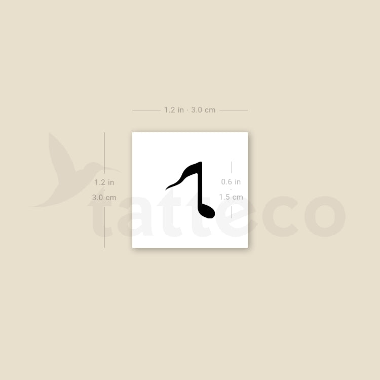Quaver Temporary Tattoo - Set of 3