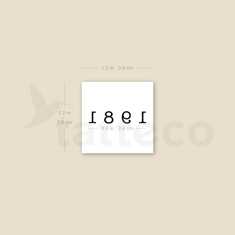 1981 Temporary Tattoo - Set of 3
