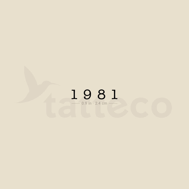 1981 Temporary Tattoo - Set of 3