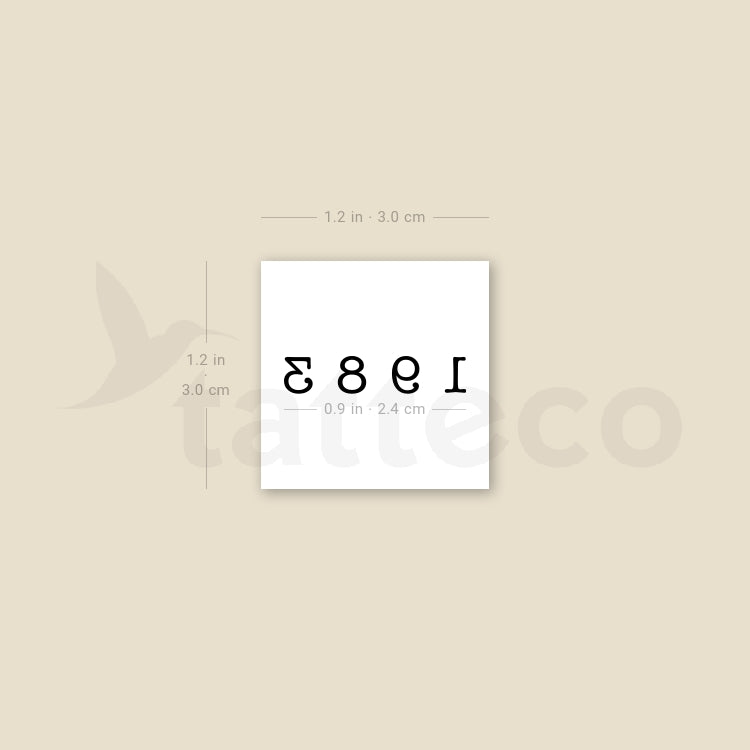1983 Temporary Tattoo - Set of 3
