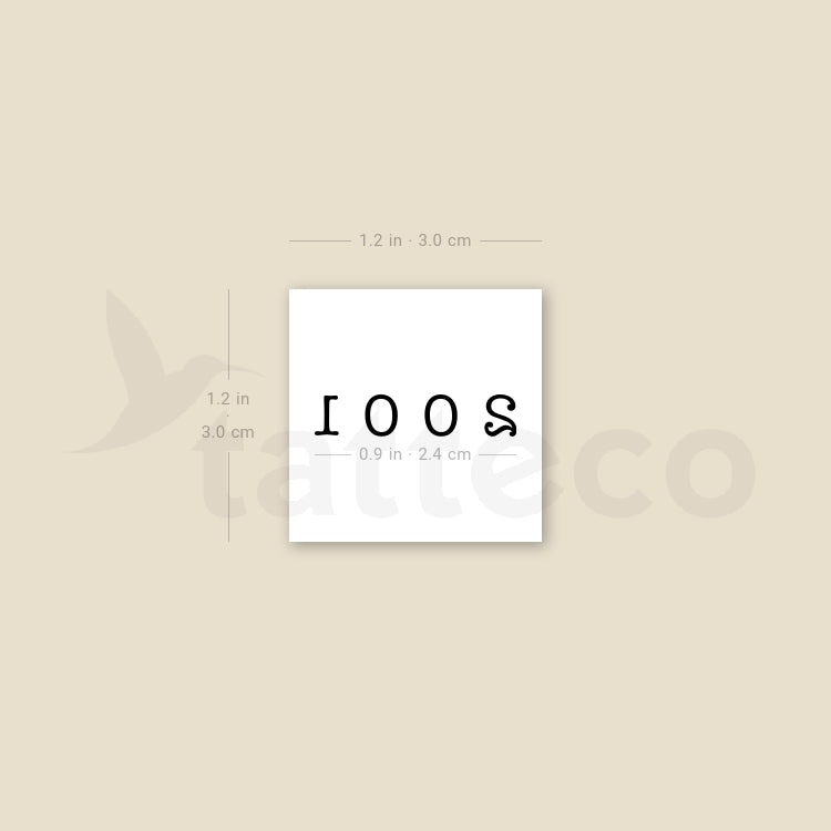 2001 Temporary Tattoo - Set of 3