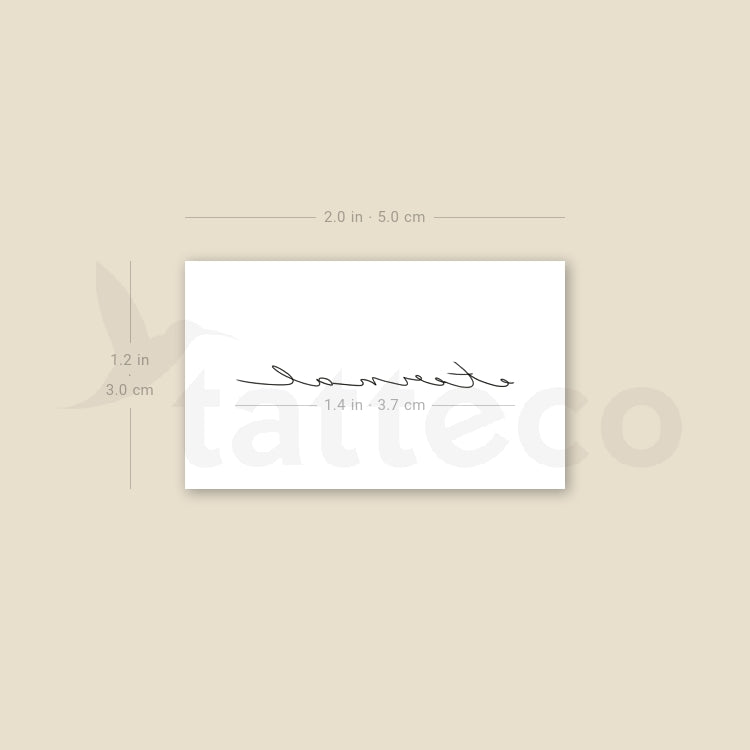 'Eternal' by Jakenowicz Temporary Tattoo - Set of 3