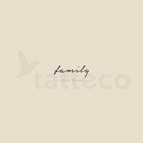 Family Temporary Tattoo - Set of 3