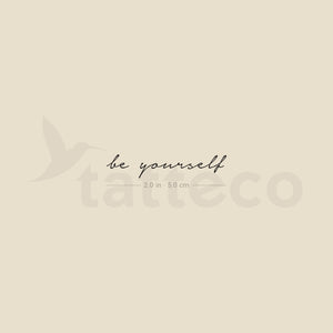 Be Yourself Temporary Tattoo - Set of 3