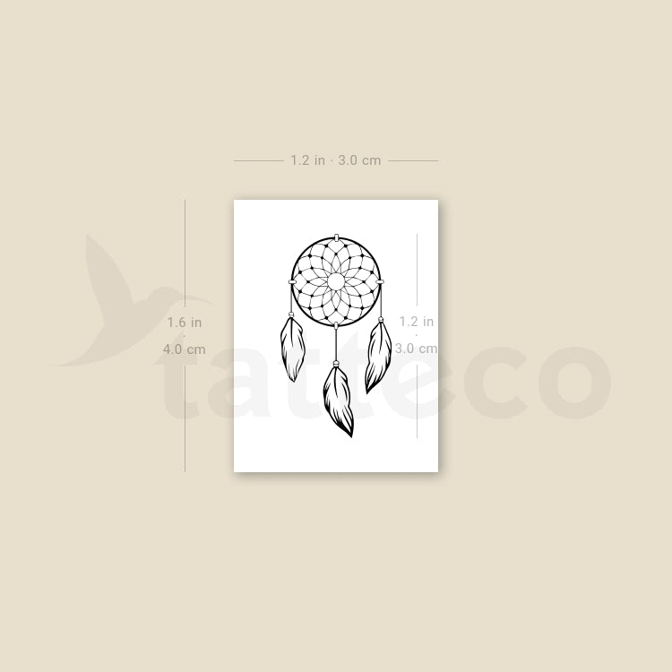 Small Dreamcatcher Temporary Tattoo - Set of 3
