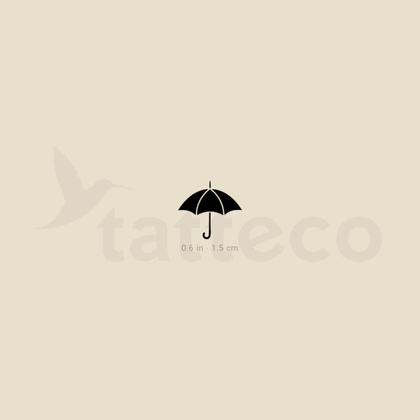 Small Umbrella Temporary Tattoo - Set of 3