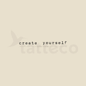 Matching Create Yourself Temporary Tattoos - Set of 3+3