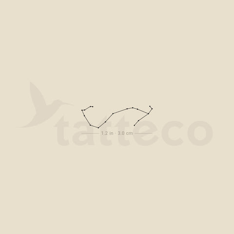 Small Scorpius Constellation Temporary Tattoo - Set of 3