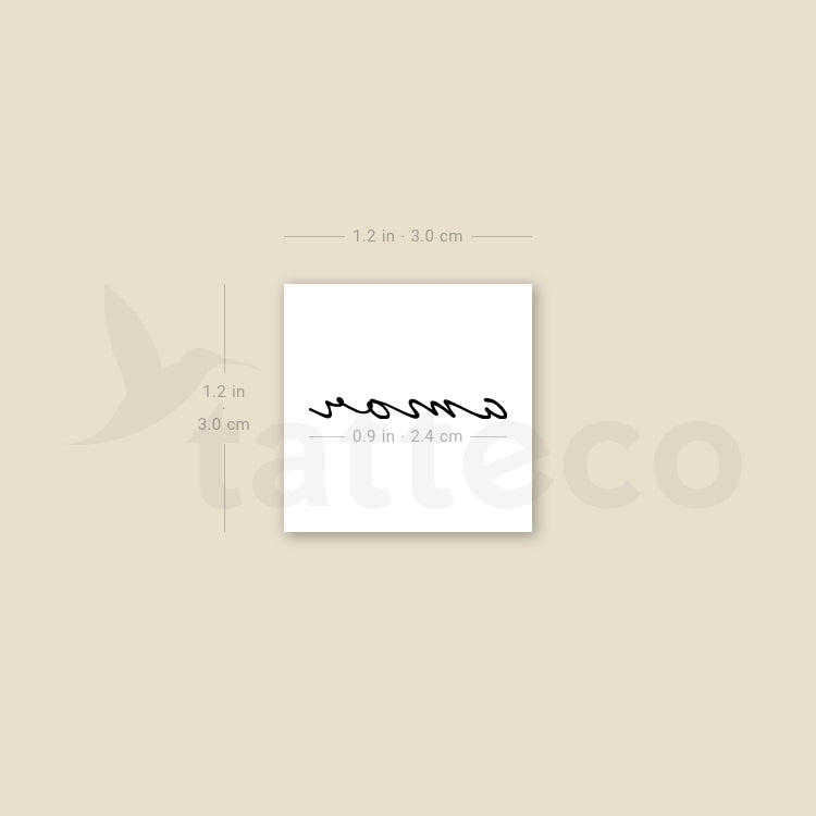 Amor Temporary Tattoo - Set of 3