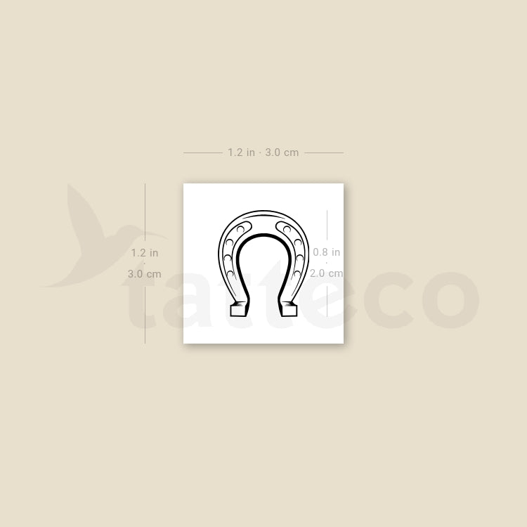 Horseshoe Temporary Tattoo - Set of 3