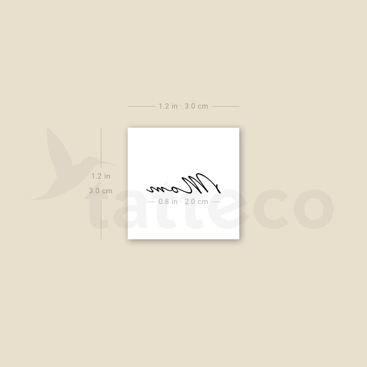 Mom Temporary Tattoo - Set of 3