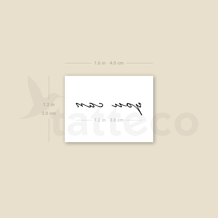 You Can Temporary Tattoo - Set of 3