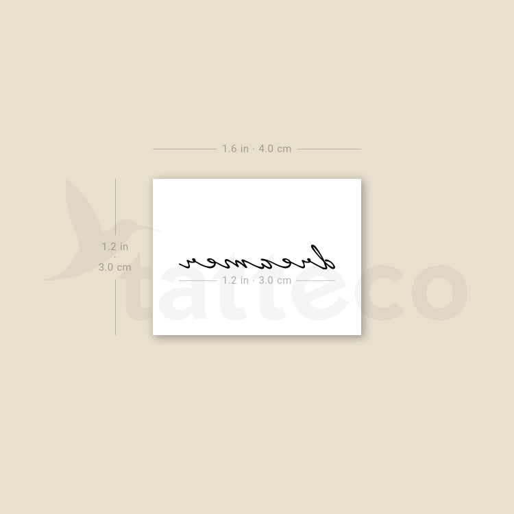 Dreamer Temporary Tattoo - Set of 3