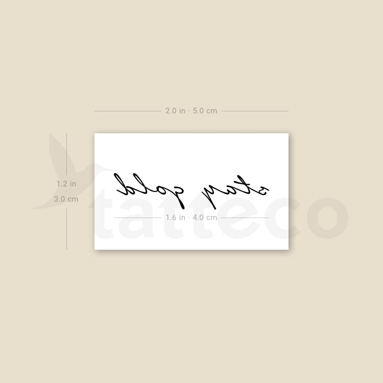 Tatuaje temporal Stay Gold - Juego de 3