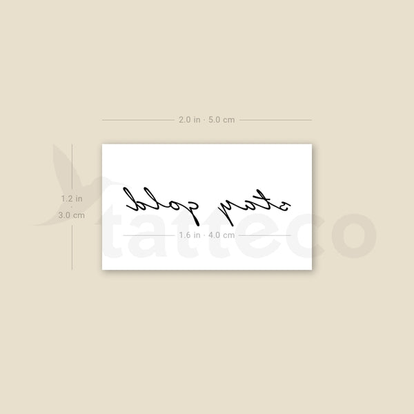 Stay Gold Temporary Tattoo - Set of 3