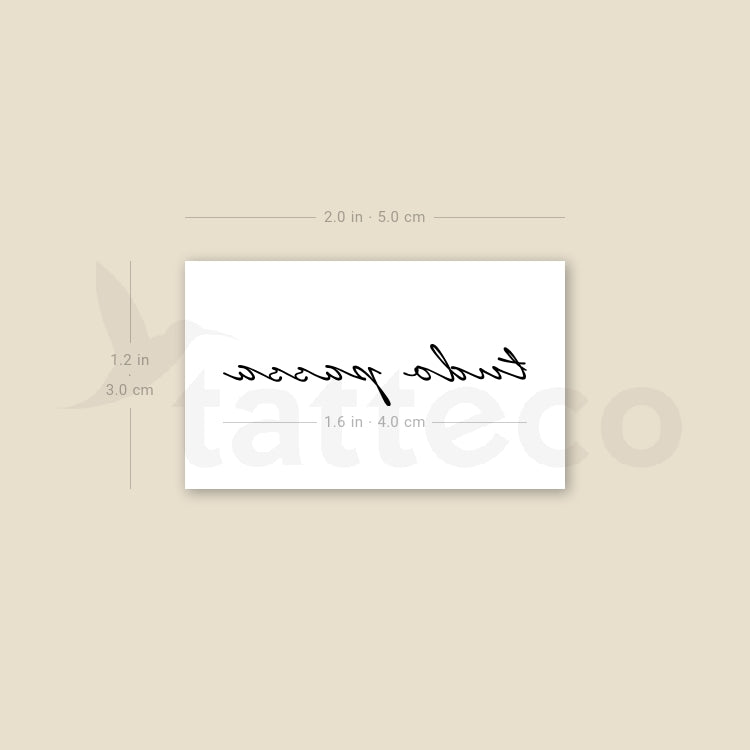 Tudo Passa Temporary Tattoo - Set of 3
