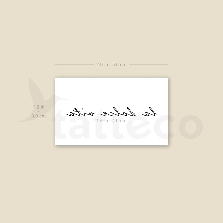La Dolce Vita Temporary Tattoo - Set of 3