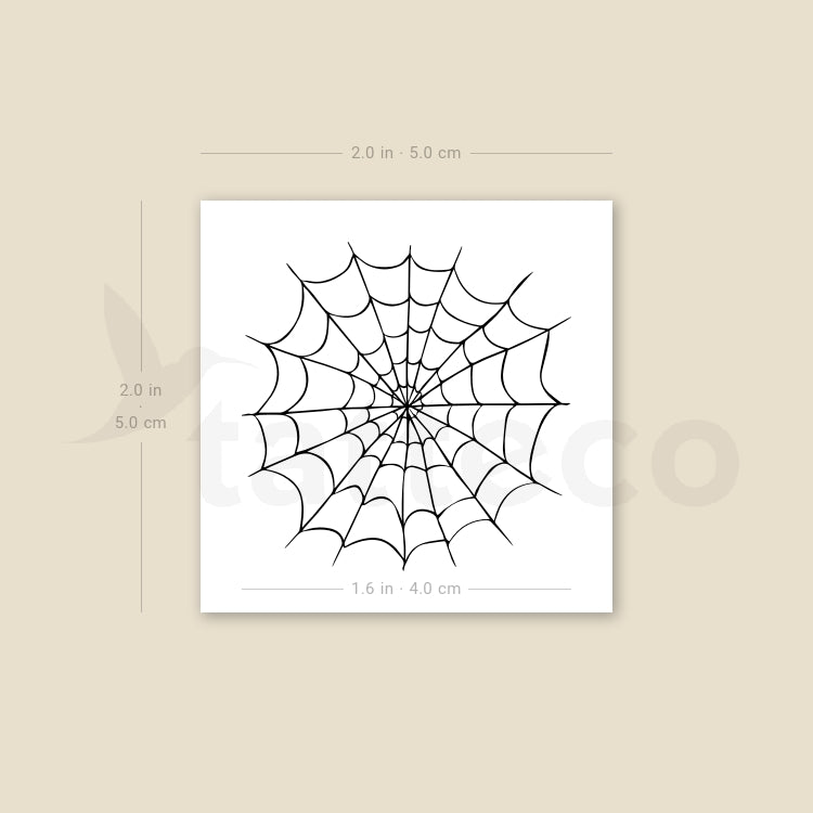 Spiderweb Temporary Tattoo - Set of 3