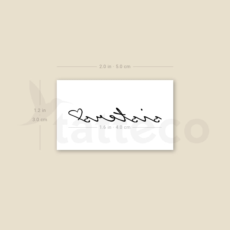 Sisters Love Temporary Tattoo - Set of 3