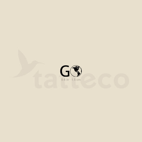 GO Temporary Tattoo - Set of 3