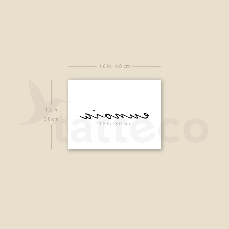 Eunoia Temporary Tattoo - Set of 3