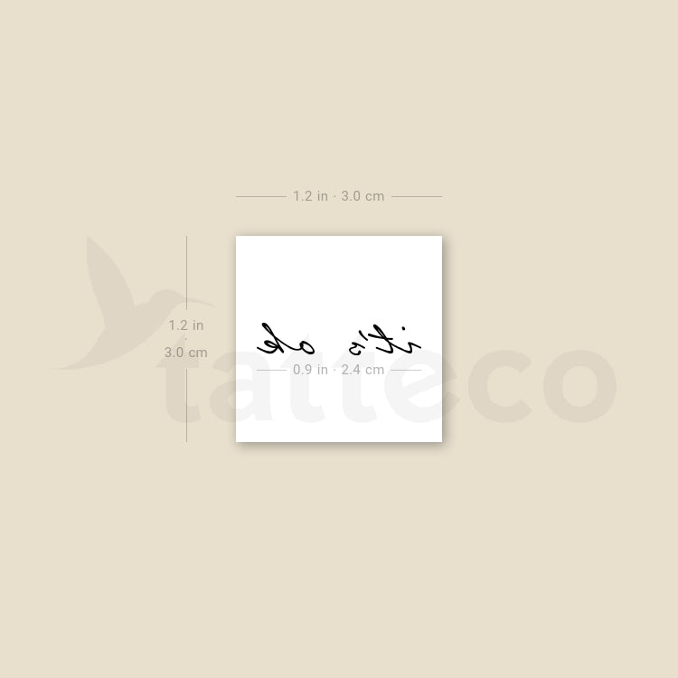 It's Ok Temporary Tattoo - Set of 3