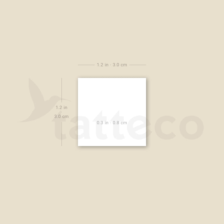 Little White Butterfly Temporary Tattoo - Set of 3