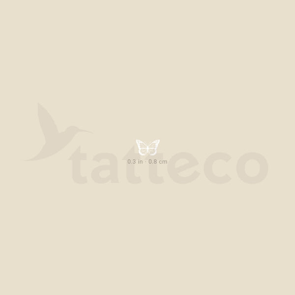 Little White Butterfly Temporary Tattoo - Set of 3
