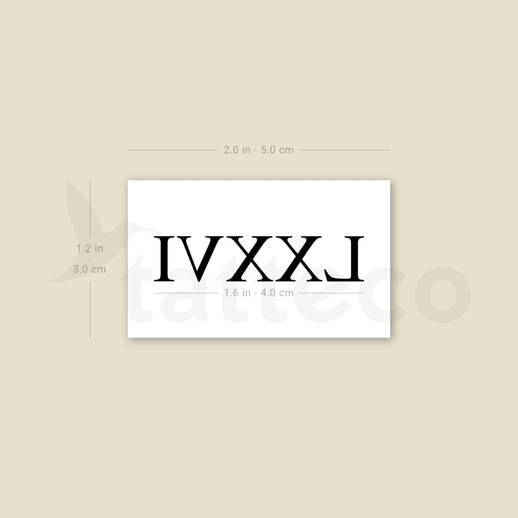 Tatuaje temporal LXXVI - Juego de 3