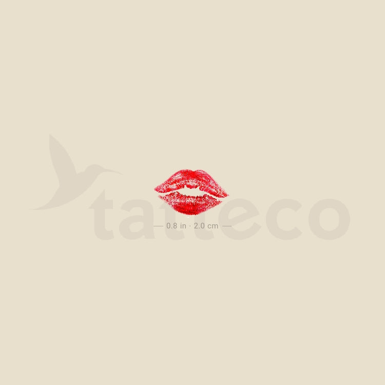 Little Kiss Mark Temporary Tattoo for Weddings - Set of 100