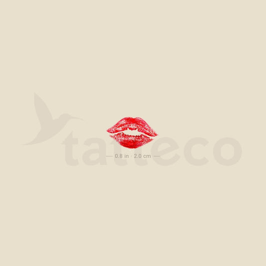 Tatuaje temporal de beso pequeño para bodas (juego de 100)
