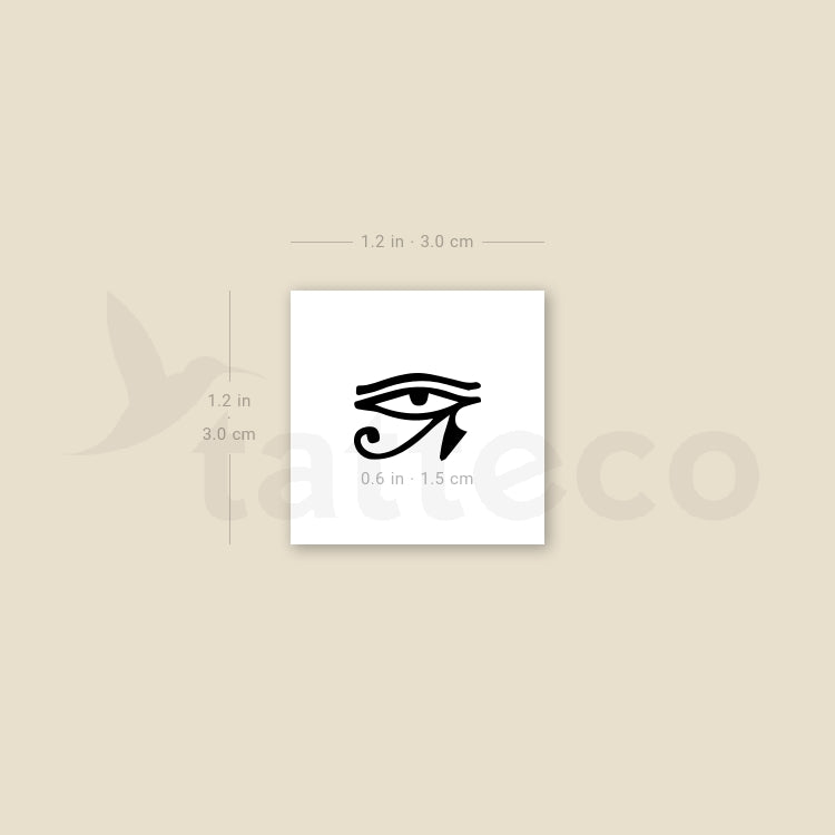 Tatuaje temporal del Ojo de Horus (juego de 3)