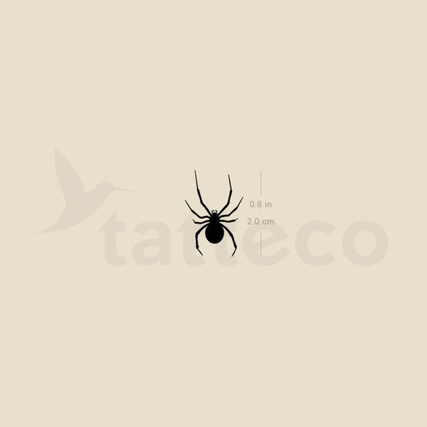 Small Spider Temporary Tattoo - Set of 3