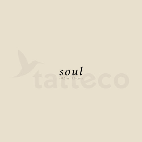 Soul Temporary Tattoo - Set of 3