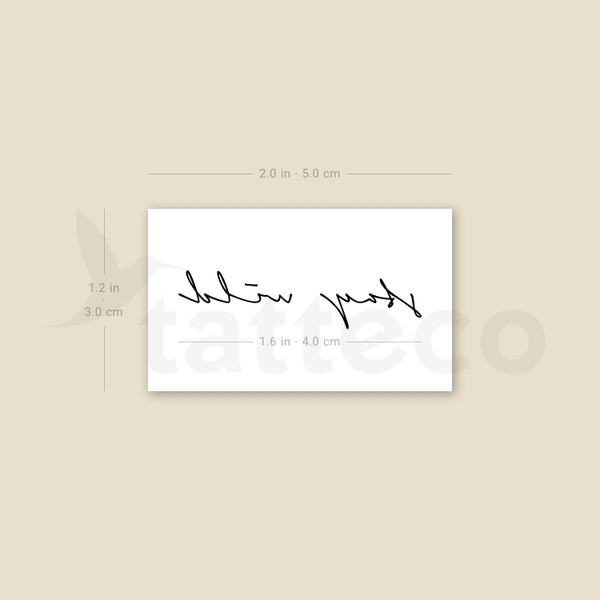Handwritten Font Stay Wild Temporary Tattoo - Set of 3