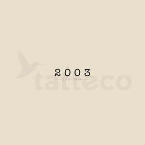 2003 Temporary Tattoo - Set of 3