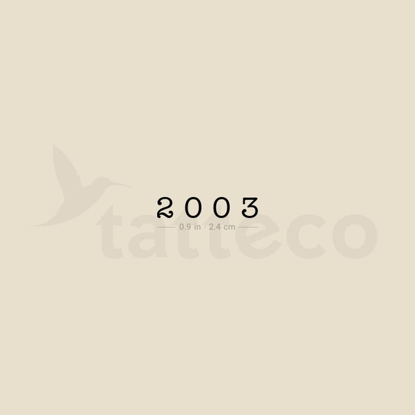 2003 Temporary Tattoo - Set of 3