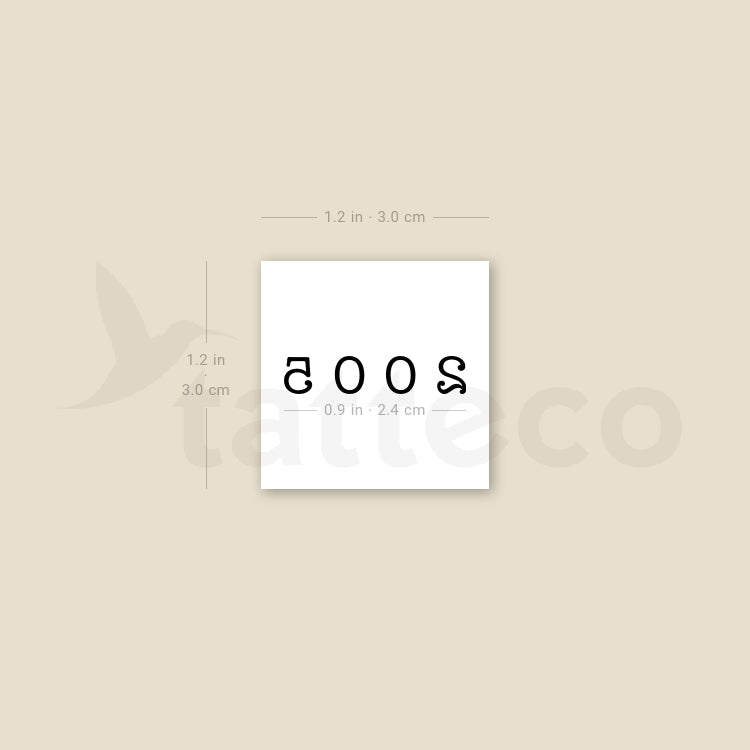 Tatuaje temporal de 2005 - Juego de 3