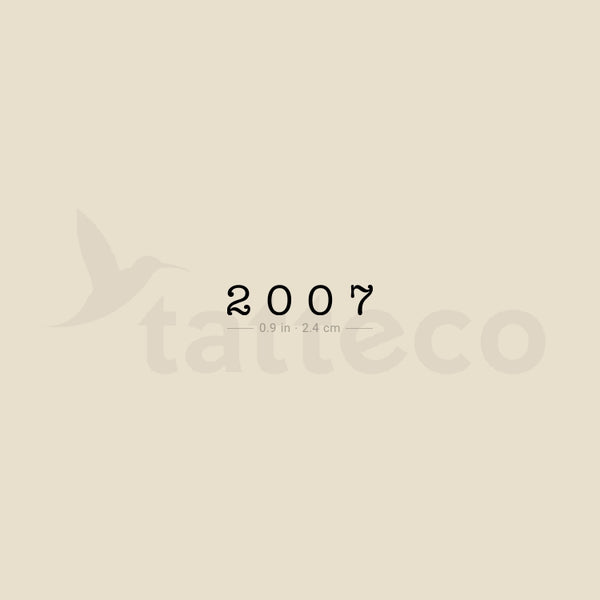 2007 Temporary Tattoo - Set of 3