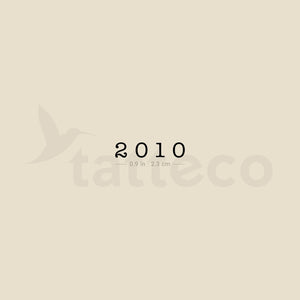 2010 Temporary Tattoo - Set of 3