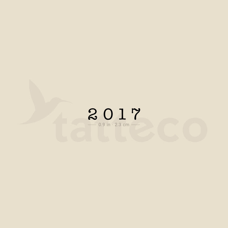 2017 Temporary Tattoo - Set of 3