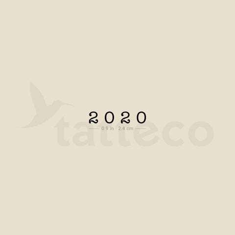 2020 Temporary Tattoo - Set of 3