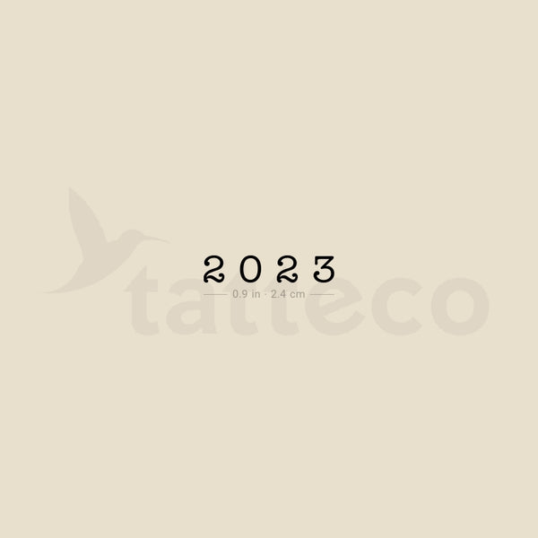 2023 Temporary Tattoo - Set of 3